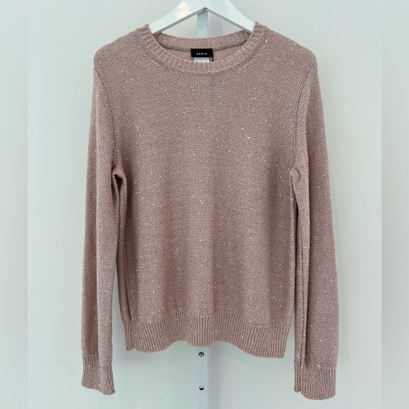 AKRIS LINEN SEQUINS LILY PULLOVER SWEATER SIZE US 14 NWTS! - Picture 6 of 15